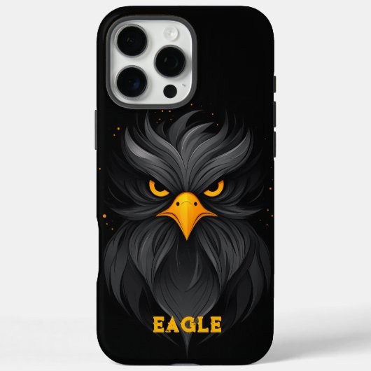 Angry Eagle Black Case-Mate iPhone Case (Achterkant)