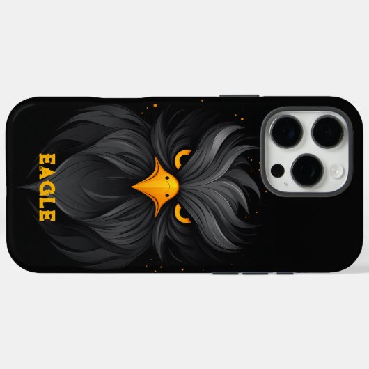 Angry Eagle Black Case-Mate iPhone Case (Achterkant (horizontaal))