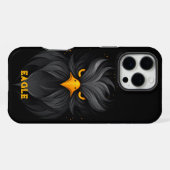 Angry Eagle Black iPhone Hoesje (Achterkant horizontaal)
