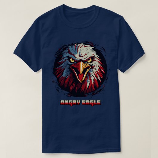 Angry Eagle Majestic Fury ontketend T-shirt (Design voorkant)