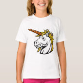 Angry Eenhoorn Meisjes T-shirt (Voorkant)