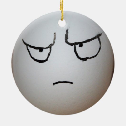 Angry Egg Ornament (Achterkant)