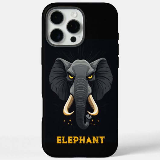 Angry Elephant Black Case-Mate iPhone Case (Achterkant)