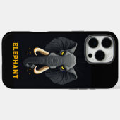 Angry Elephant Black Case-Mate iPhone Case (Achterkant (horizontaal))