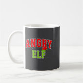 Angry Elf Christmas Family Matching Group Xmas Koffiemok (Links)