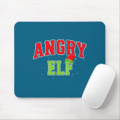Angry Elf Christmas Family Matching Group Xmas Muismat (Met muis)