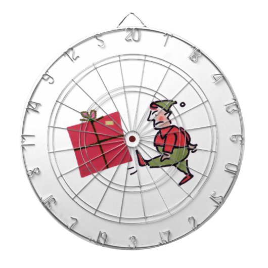 Angry Elf dartboard Dartbord (Voorkant)