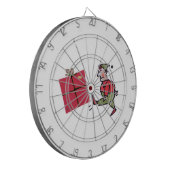 Angry Elf dartboard Dartbord (Voorkant Links)