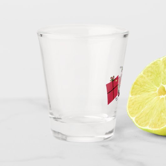 Angry Elf helder schot glas (Links)