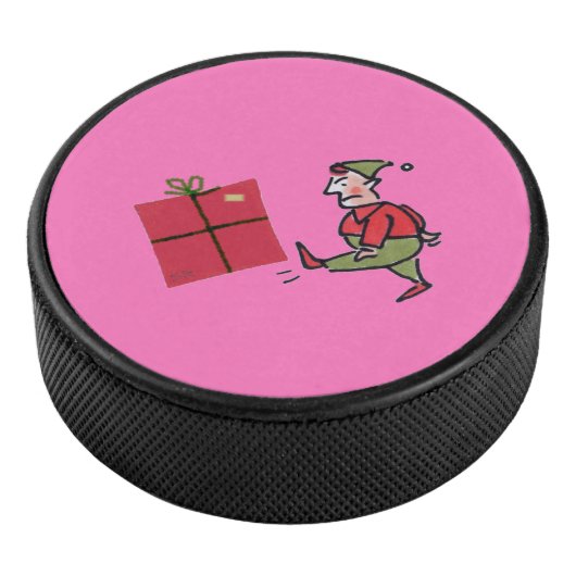 Angry Elf hockey puck (3/4)