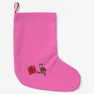Angry Elf Kerstmis kous klein Kleine Kerstsok