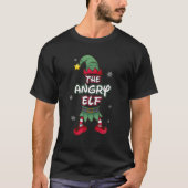 Angry Elf kerstpyjama's Pjs Matching Family Gr T-shirt (Voorkant)