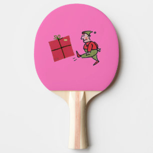 Angry Elf roze ping pong paddle Tafeltennisbatje