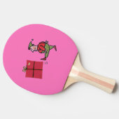 Angry Elf roze ping pong paddle Tafeltennisbatje (Zijkant)
