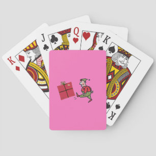 Angry Elf roze Poker speelkaarten