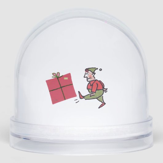 Angry Elf snow globe Sneeuwbol (Voorkant)