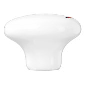 Angry Elf white ceramic knob Keramische Knop (Zijkant)