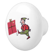 Angry Elf white ceramic knob Keramische Knop (Rechts)