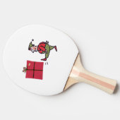Angry Elf witte ping pong peddel Tafeltennisbatje (Zijkant)