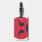 Angry Emoji Bagagelabel (Voorkant verticaal)