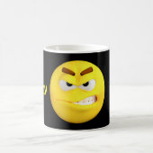 Angry Emoji Emoticon Cartoon Face Koffiemok (Center)