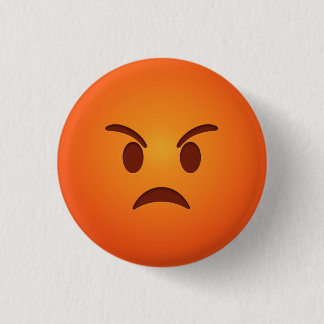 Angry Emoji Ronde Button 3,2 Cm