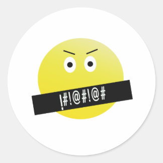Angry Emoji Ronde Sticker
