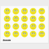 Angry Emoji Ronde Sticker (Vel)