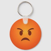 Angry Emoji Sleutelhanger (Voorkant)