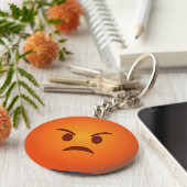 Angry Emoji Sleutelhanger (Zijkant)