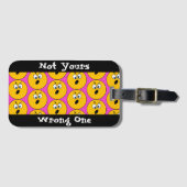 Angry Emojis "Not Yours, Wrong One"-Bagagelabel Bagagelabel (Voorkant (horizontaal))