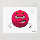 Angry emoticon briefkaart (Achterkant)