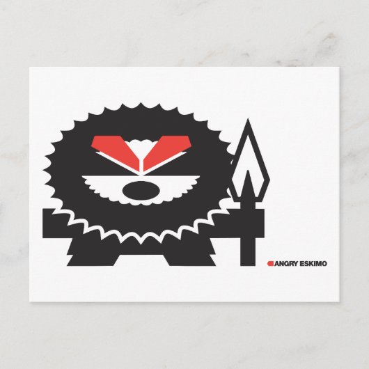 Angry Eskimo Briefkaart (Voorkant)