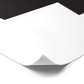 Angry Eskimo - zwart op licht Poster (Hoek)