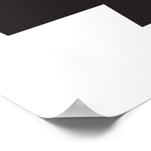 Angry Eskimo - zwart op licht Poster (Hoek)