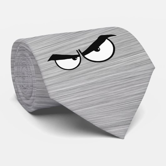 Angry Eyes; Metaalblik Stropdas (Opgerold)