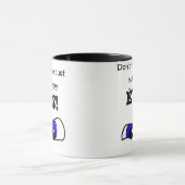 Angry Eyes Ringer Coffee Mok (Midden)