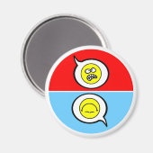 Angry Face Clean Dirty Dishwaser Magnet (Voorkant / Achterkant)