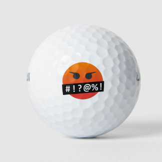 Angry Face Emoji Golfballen