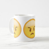 Angry Face Emoji Koffiemok (Voorkant links)