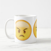 Angry Face Emoji Koffiemok (Links)