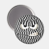 Angry Face Emoticon Magneet (Voorkant / Achterkant)