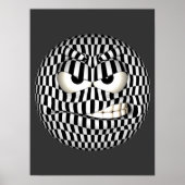 Angry Face Emoticon Poster (Voorkant)