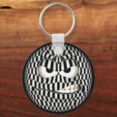 Angry Face Emoticon Sleutelhanger (Voorkant)