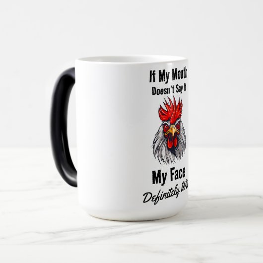 Angry Face Magische Mok (Voorkant links)