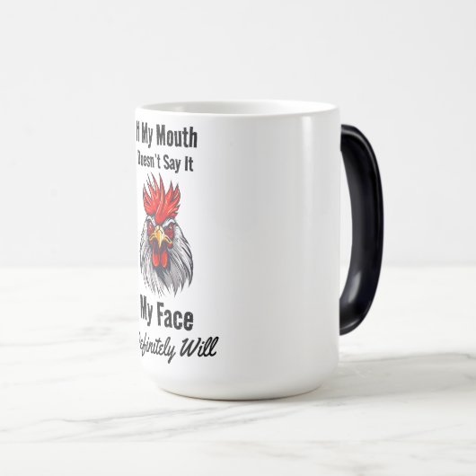 Angry Face Magische Mok (Voorkant rechts)