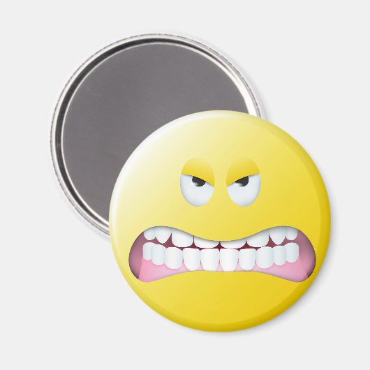 Angry Face Magneet (Voorkant / Achterkant)
