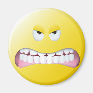 Angry Face Magneet