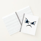 Angry face Notebook Notitieboek (Binnen)
