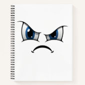 Angry face Notebook Notitieboek (Voorkant)